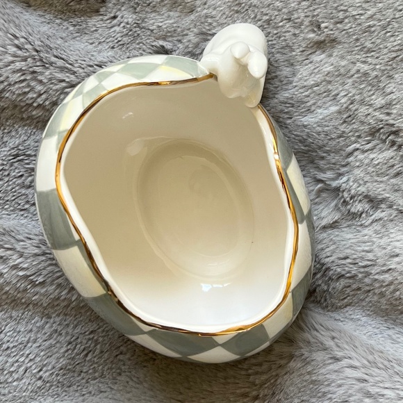 MACKENZIE-CHILDS White Rabbit Dish (NWOT) Easter - Picture 8 of 11